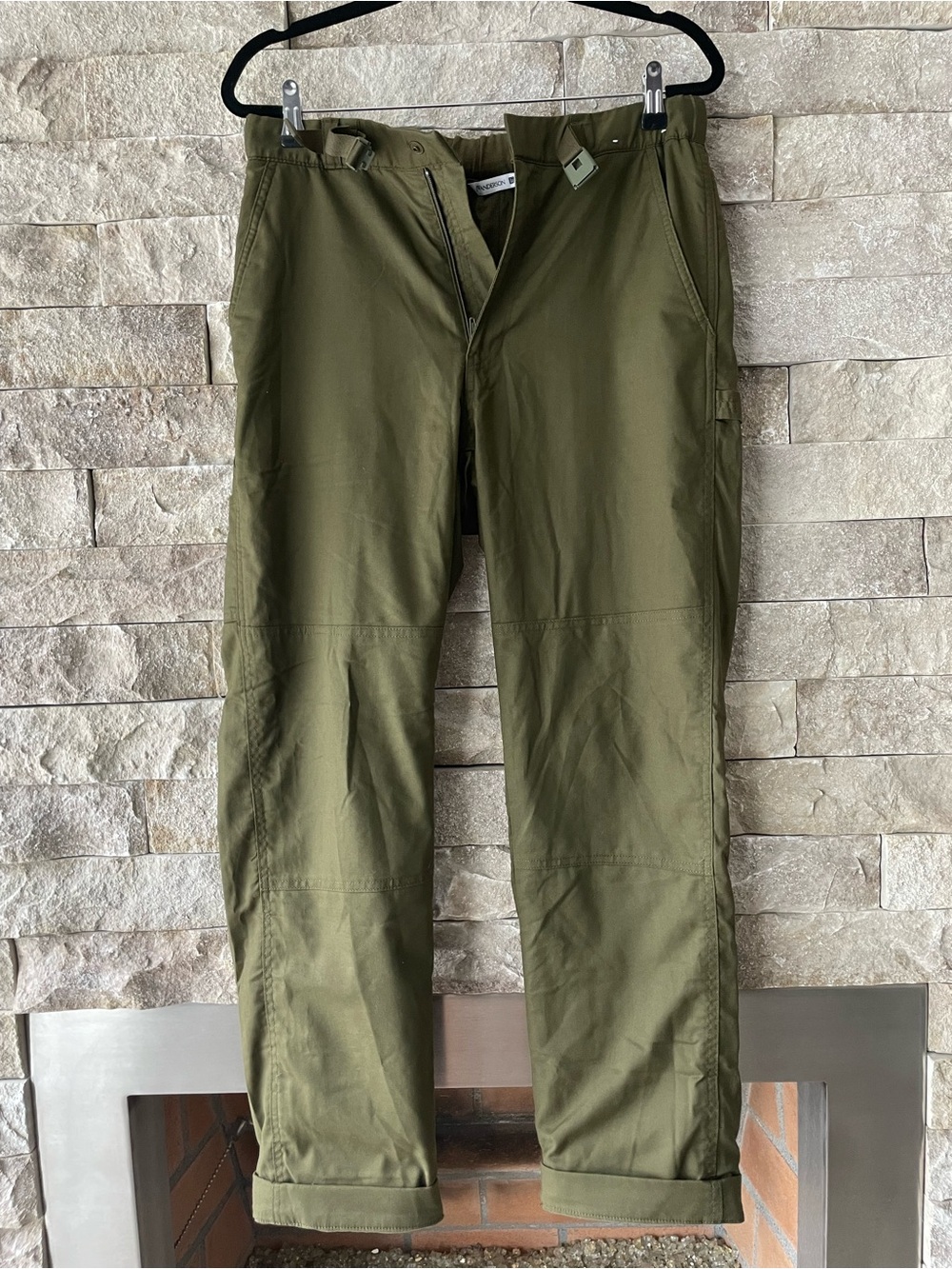 Uniqlo and JW ANDERSON Olive Green Cargo Trousers